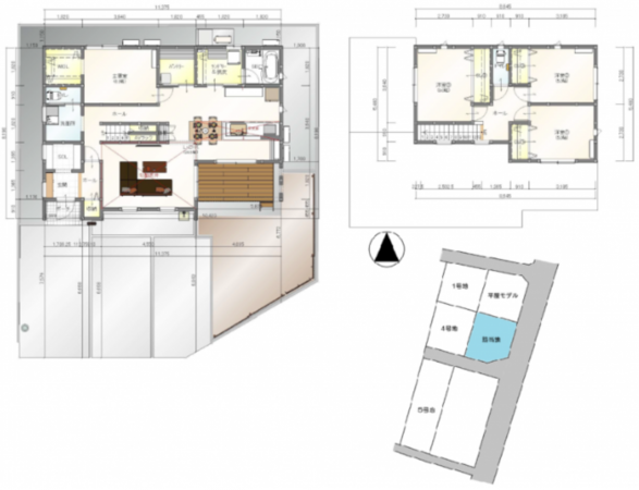 熊本市南区八分字町、新築一戸建ての間取り画像です