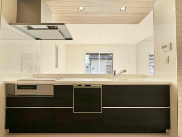 熊本市南区御幸笛田、新築一戸建てのキッチン画像です