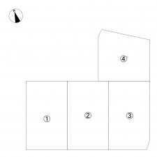 熊本市南区富合町古閑、土地の間取り画像です