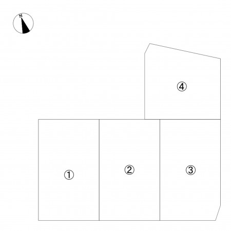 熊本市南区富合町古閑、土地の間取り画像です