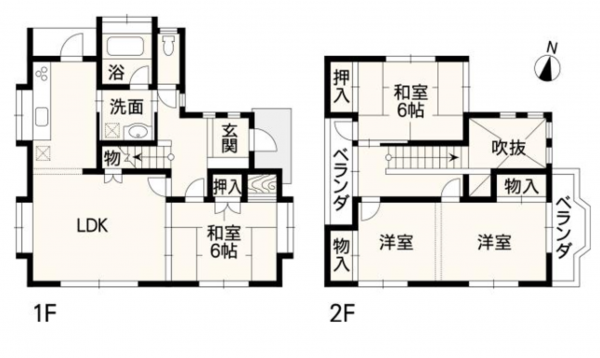 熊本市南区土河原町、中古一戸建ての間取り画像です