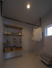 熊本市南区富合町廻江、新築一戸建ての洗面画像です