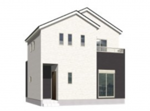 熊本市中央区出水、新築一戸建ての完成予想図（外観）画像です