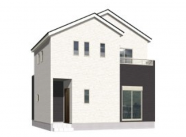 熊本市中央区出水、新築一戸建ての完成予想図（外観）画像です