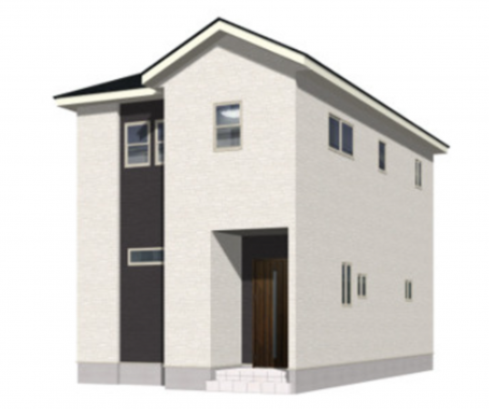 熊本市南区御幸西、新築一戸建ての完成予想図（外観）画像です