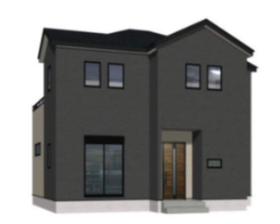 熊本市南区元三町、新築一戸建ての完成予想図（外観）画像です