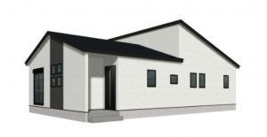 熊本市南区御幸木部、新築一戸建ての完成予想図（外観）画像です