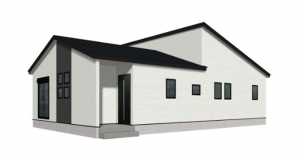 熊本市南区御幸木部、新築一戸建ての完成予想図（外観）画像です