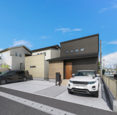 熊本市東区東京塚町、新築一戸建ての完成予想図（外観）画像です