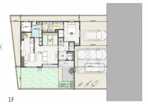 熊本市南区城南町下宮地、新築一戸建ての画像です