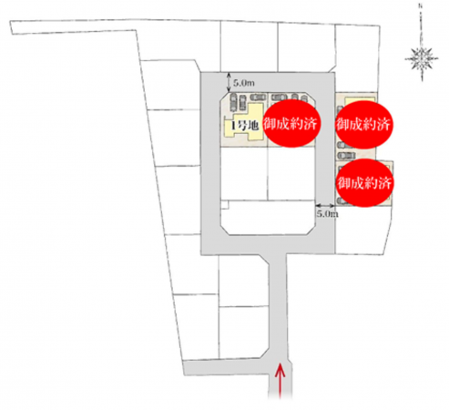 熊本市南区薄場、新築一戸建ての画像です