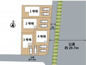 熊本市南区八幡、新築一戸建ての画像です