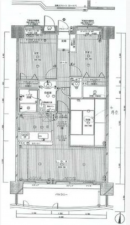 熊本市中央区大江本町、マンションの間取り画像です