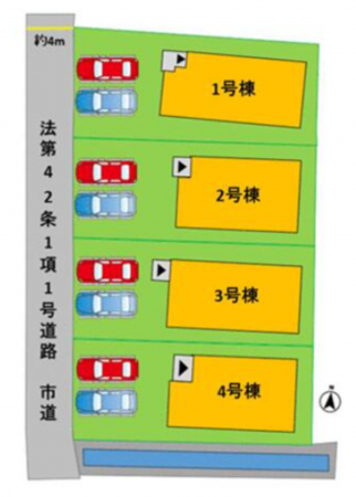 熊本市東区若葉、新築一戸建ての画像です