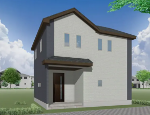 熊本市中央区出水、新築一戸建ての完成予想図（外観）画像です