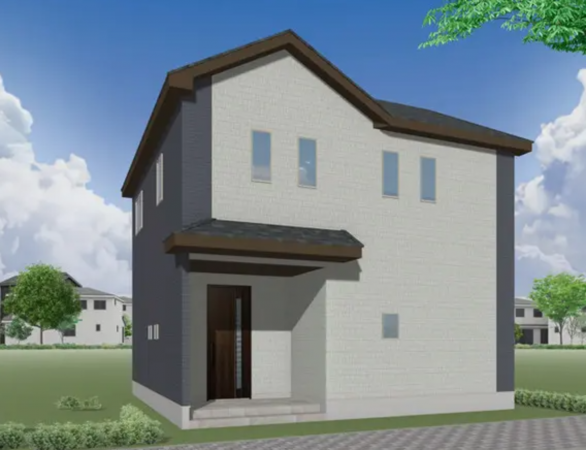 熊本市中央区出水、新築一戸建ての完成予想図（外観）画像です