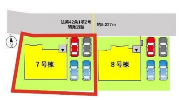 熊本市南区富合町南田尻、新築一戸建ての画像です