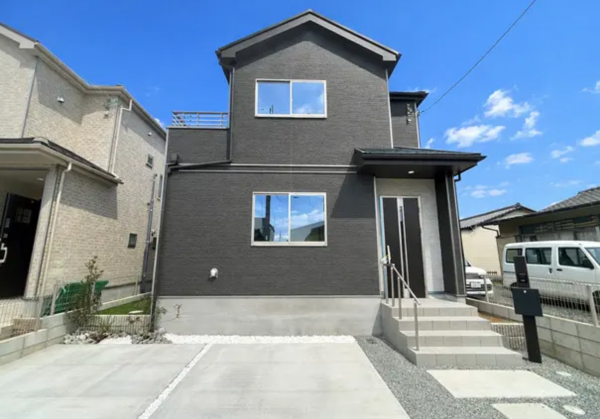 熊本市南区野田、新築一戸建ての外観画像です