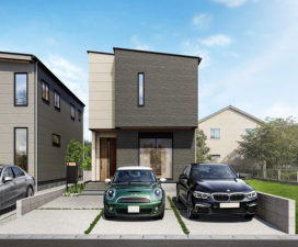 熊本市南区砂原町、新築一戸建ての完成予想図（外観）画像です