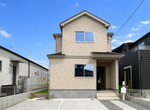 熊本市南区野田、新築一戸建ての外観画像です