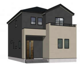 熊本市南区城南町高、新築一戸建ての完成予想図（外観）画像です