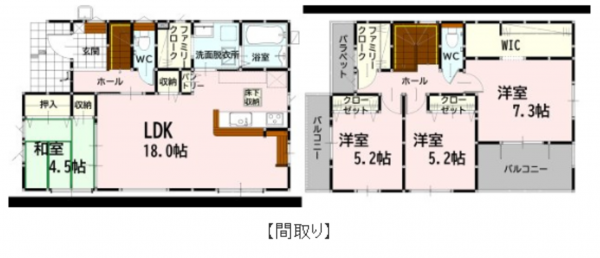 熊本市南区城南町高、新築一戸建ての間取り画像です