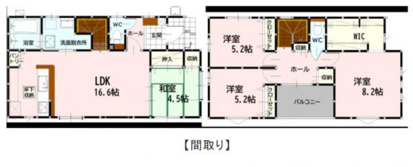 熊本市南区良町、新築一戸建ての間取り画像です