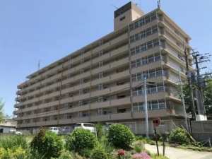 熊本市東区石原、マンションの外観画像です