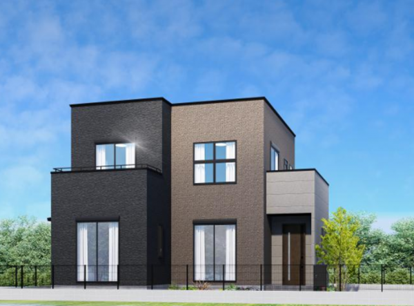 熊本市南区御幸木部、新築一戸建ての完成予想図（外観）画像です