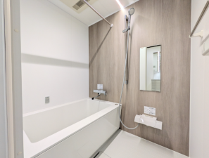 熊本市東区健軍本町、マンションの風呂画像です