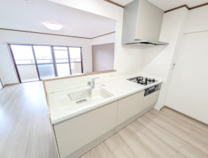 熊本市東区健軍本町、マンションのキッチン画像です