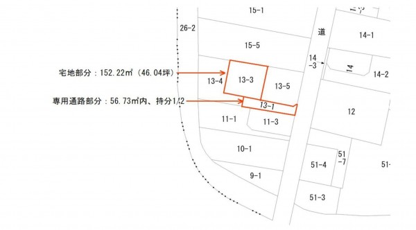 熊本市中央区壺川、土地の画像です