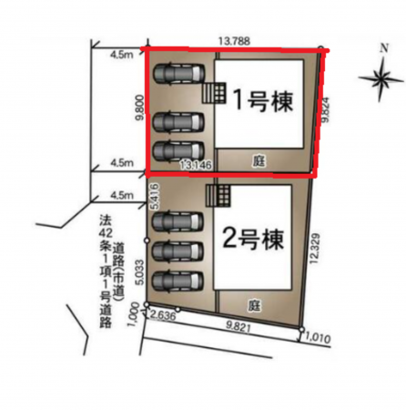 熊本市南区薄場、新築一戸建ての画像です