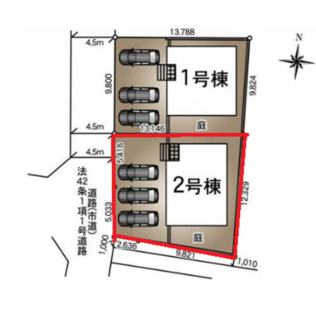 熊本市南区薄場、新築一戸建ての画像です