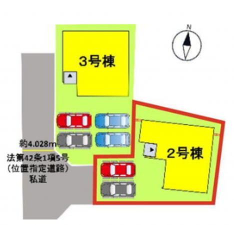 熊本市東区沼山津、新築一戸建ての画像です