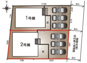 熊本市南区野田、新築一戸建ての画像です
