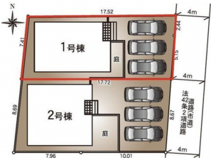 熊本市南区野田、新築一戸建ての画像です