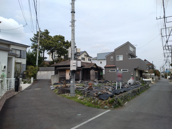 藤沢市鵠沼松が岡、土地の画像です