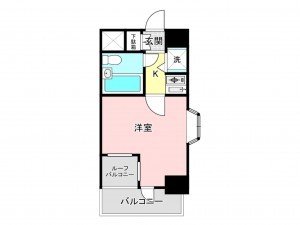 藤沢市藤沢、マンションの間取り画像です