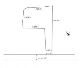 藤沢市辻堂太平台、土地の間取り画像です