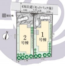 藤沢市鵠沼桜が岡、新築一戸建ての画像です