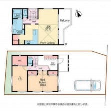 藤沢市辻堂新町、中古一戸建ての間取り画像です