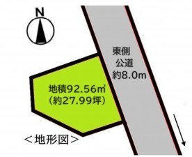 藤沢市辻堂、土地の間取り画像です