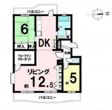 藤沢市辻堂元町、マンションの間取り画像です