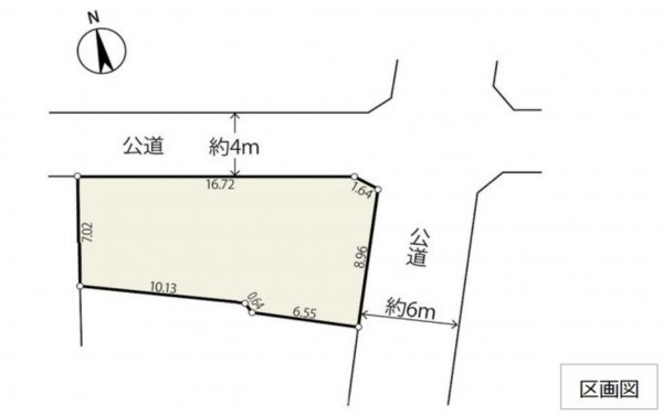 藤沢市辻堂、土地の間取り画像です