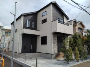 藤沢市鵠沼松が岡、新築一戸建ての画像です