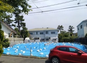 藤沢市鵠沼松が岡、土地の画像です