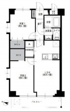 藤沢市羽鳥、マンションの間取り画像です