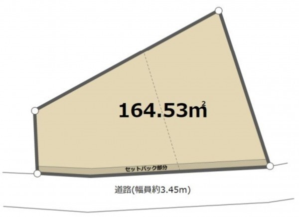 藤沢市辻堂元町、土地の間取り画像です