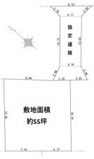 藤沢市辻堂東海岸、土地の間取り画像です